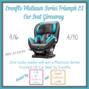 Evenflo Platinum Series Triumph LX Car Seat Giveaway