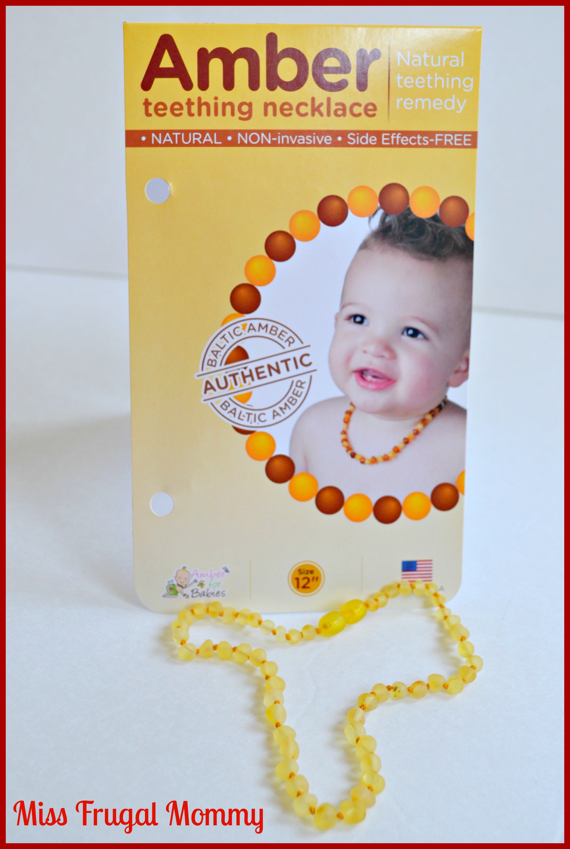 Raw Baltic Amber Necklaces For Babies Anti Inflammatory Drooling 2 Pack 