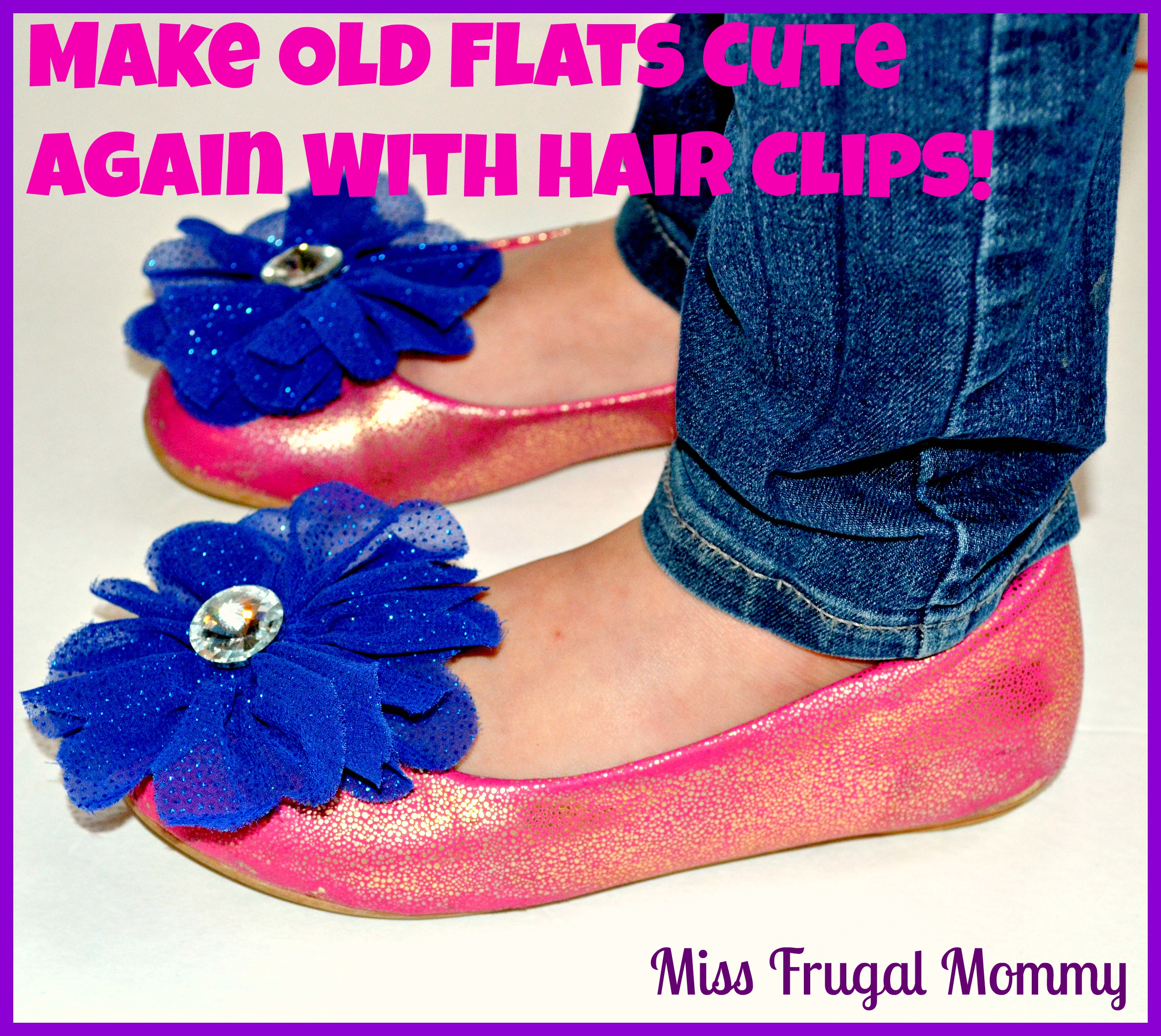 Make Old Flats Cute Again With Hair Clips!