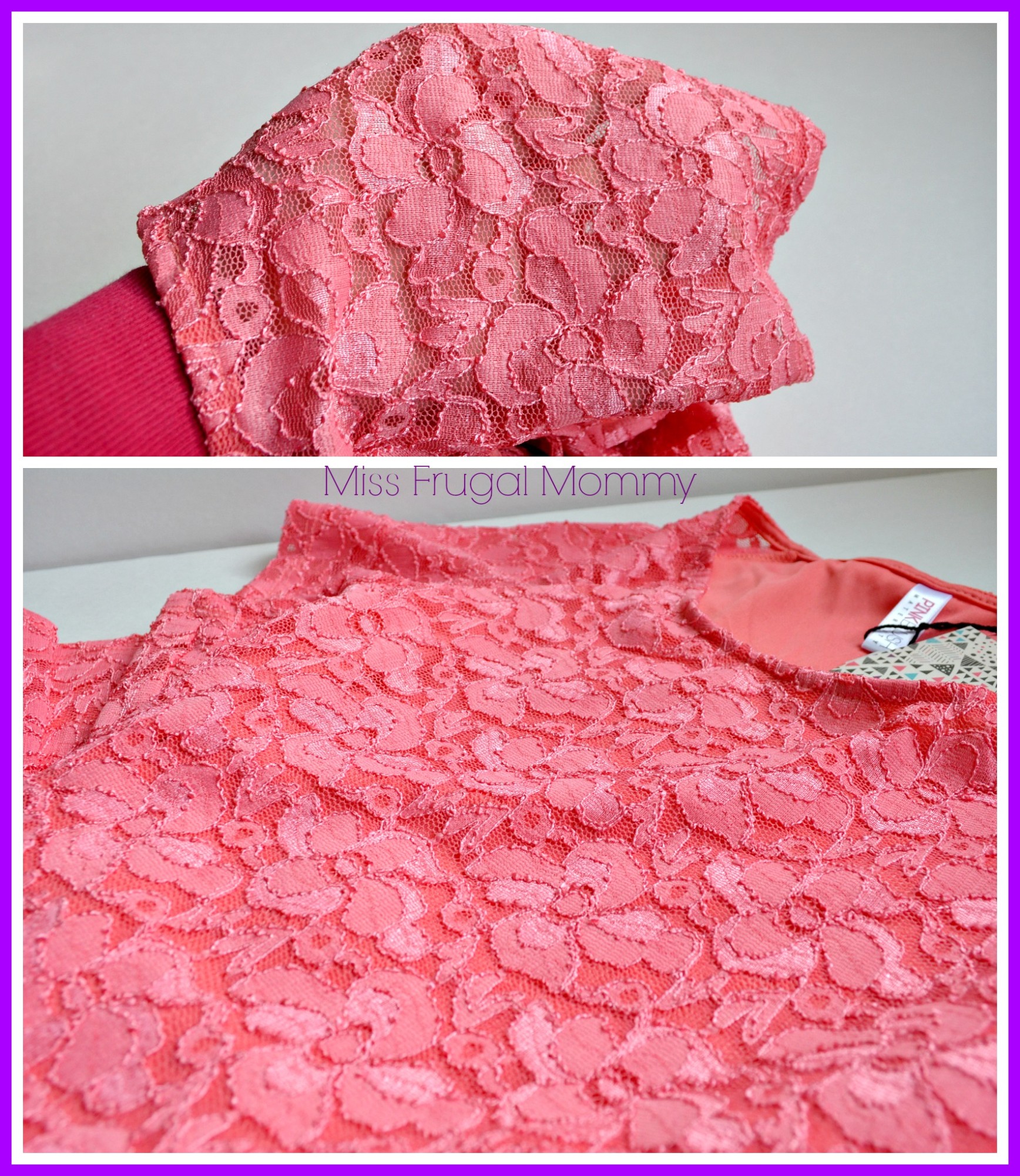 PinkBlush Pink Lace Fitted Maternity Top Review