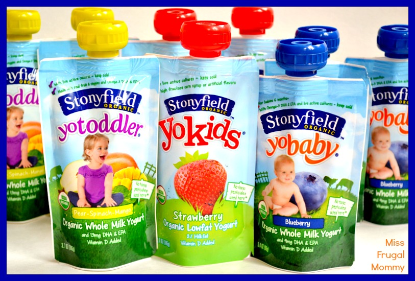 Healthy Snack Time With Stonyfield Organic Yogurt Pouches #MC