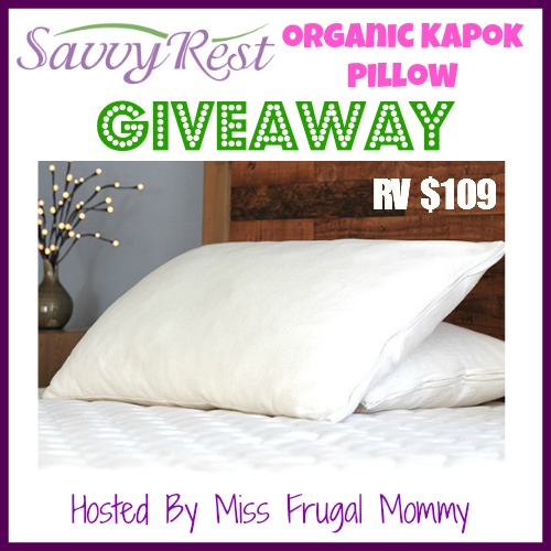 Savvy Rest: Organic Kapok Pillow Giveaway