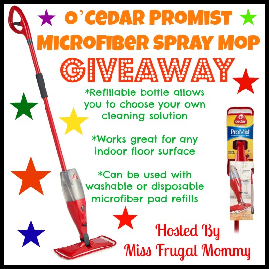 O’Cedar ProMist Microfiber Spray Mop Giveaway It's Peachy Keen