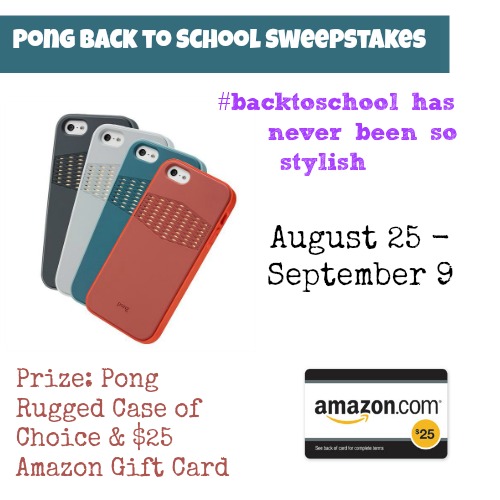 Pong Back to School Giveaway