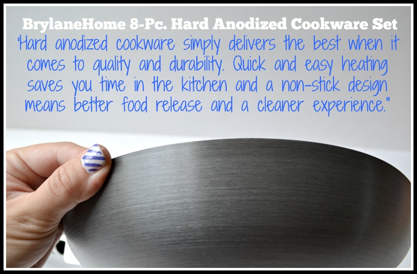 Stress Free Cooking With BrylaneHome 8-Pc. Hard Anodized Cookware Set