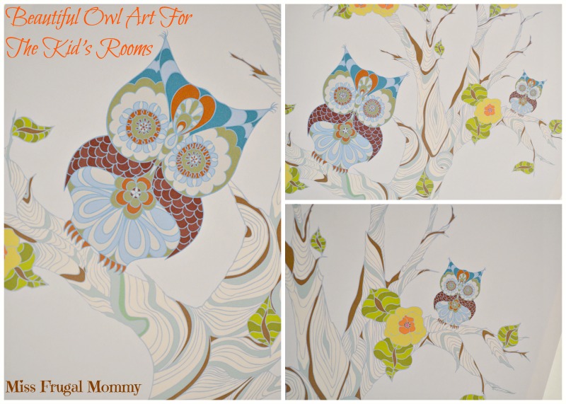 Beautiful Owl Art For The Kid's Rooms