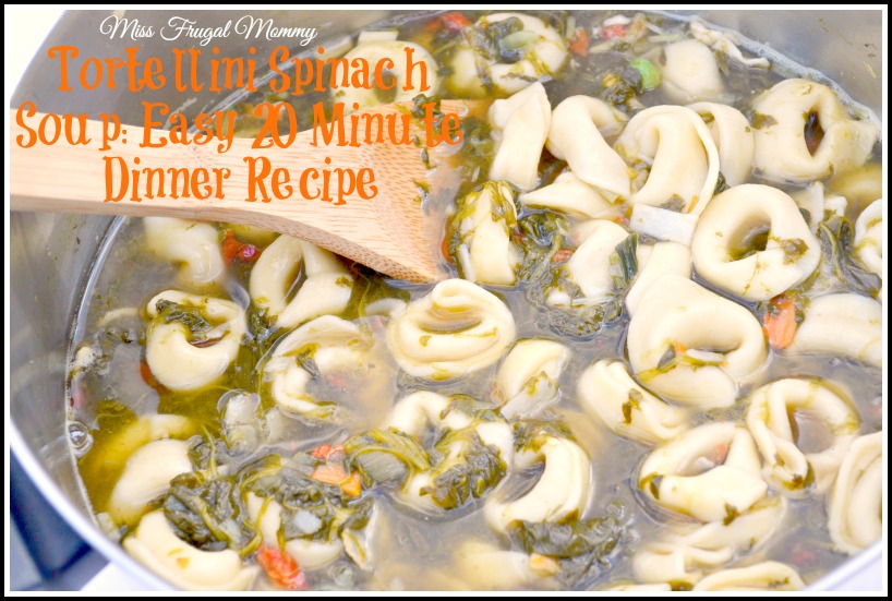 Tortellini Spinach Soup: Easy 20 Minute Dinner Recipe