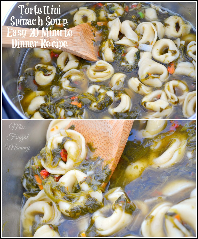 Tortellini Spinach Soup: Easy 20 Minute Dinner Recipe