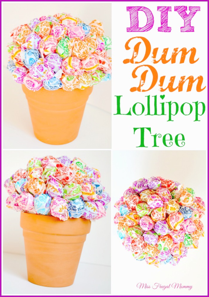 DIY Dum Dum Lollipop Tree