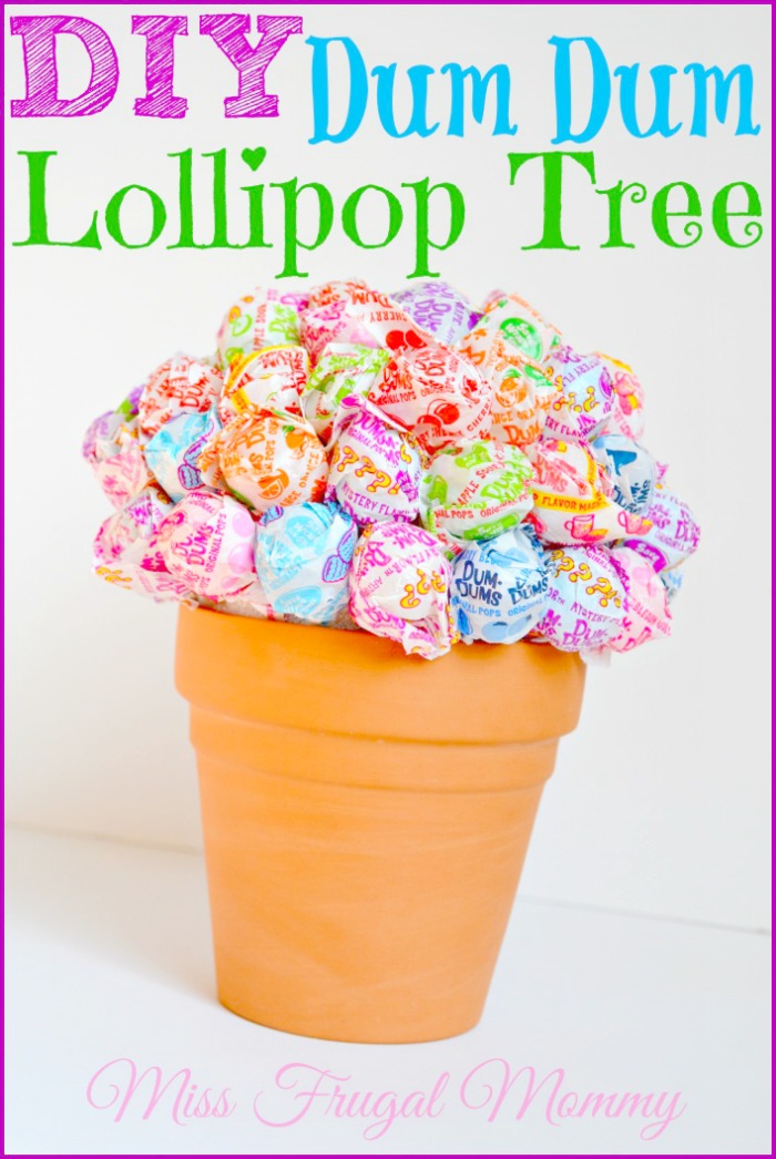 DIY Dum Dum Lollipop Tree