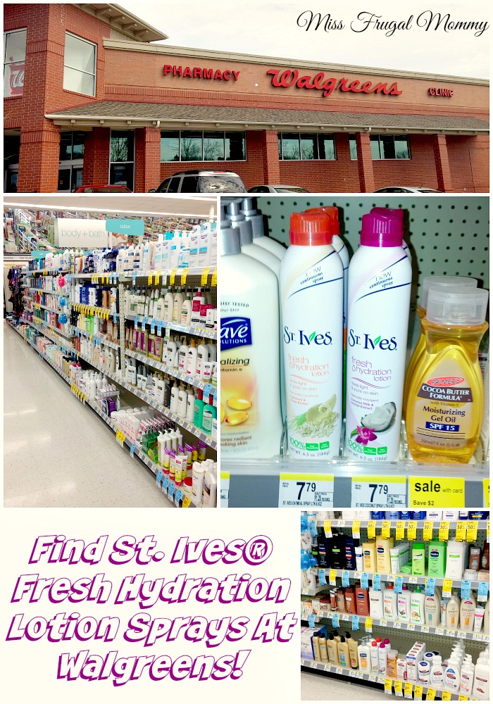 Save on St. Ives® Fresh Hydration Lotion Sprays at Walgreens