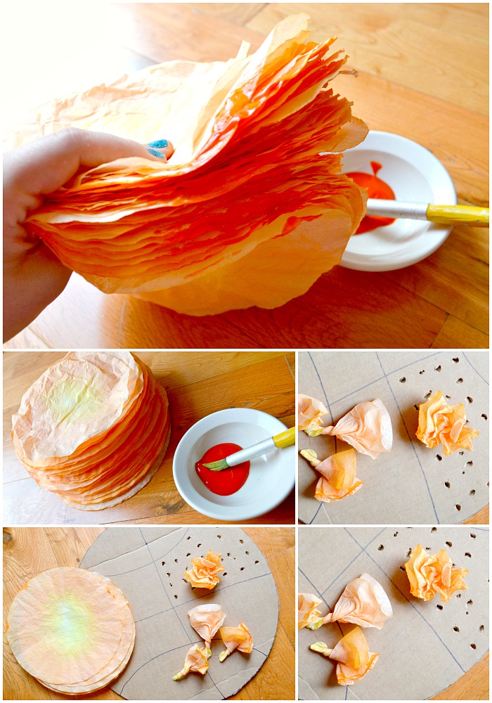 How To Make A Basketball Coffee Filter Wreath #FinalFourPack #CollectiveBias