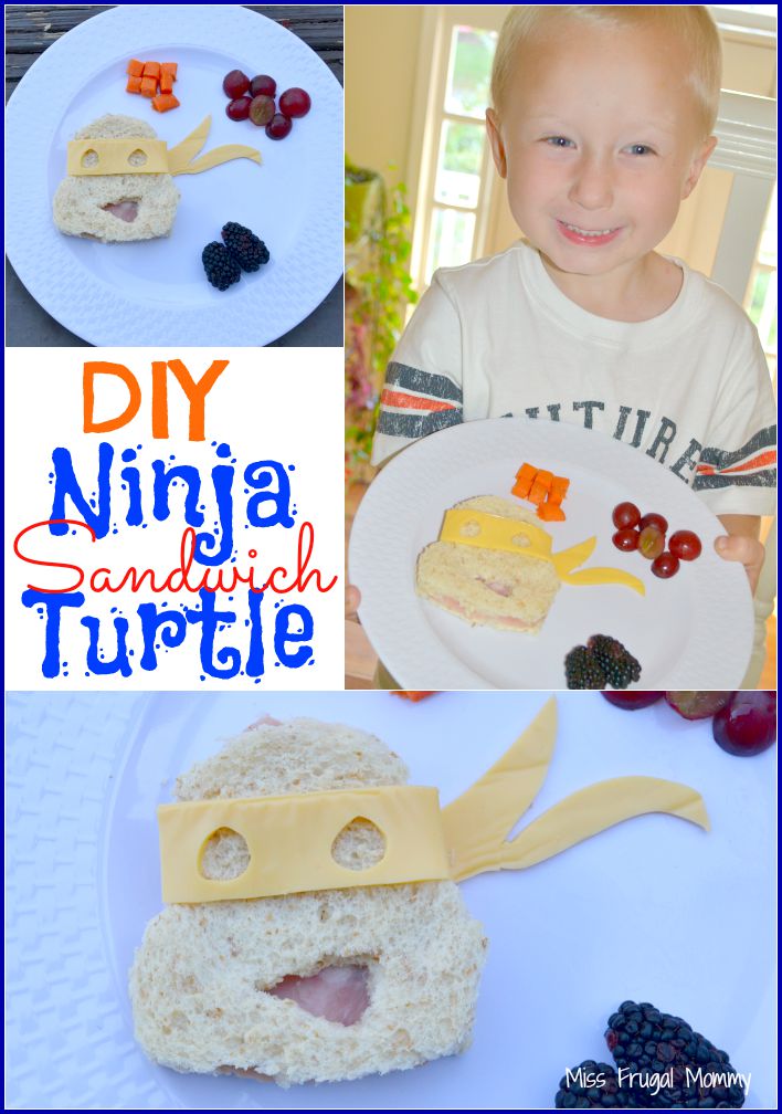 DIY Ninja Turtle Sandwich: Enter The Sandwich Art Facebook Contest