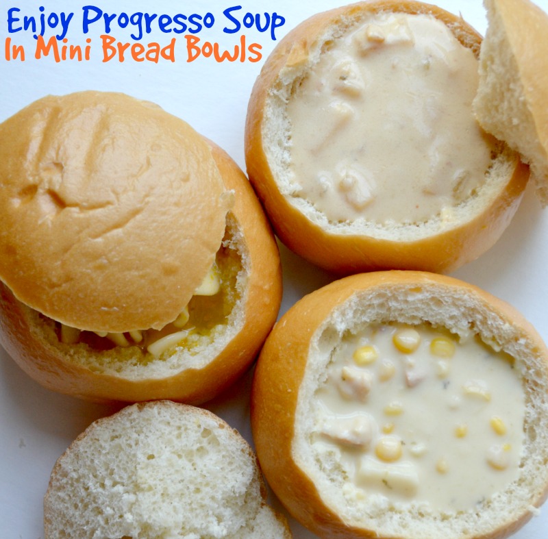 Enjoy Progresso Soup In Mini Bread Bowls #FallSoupSeason