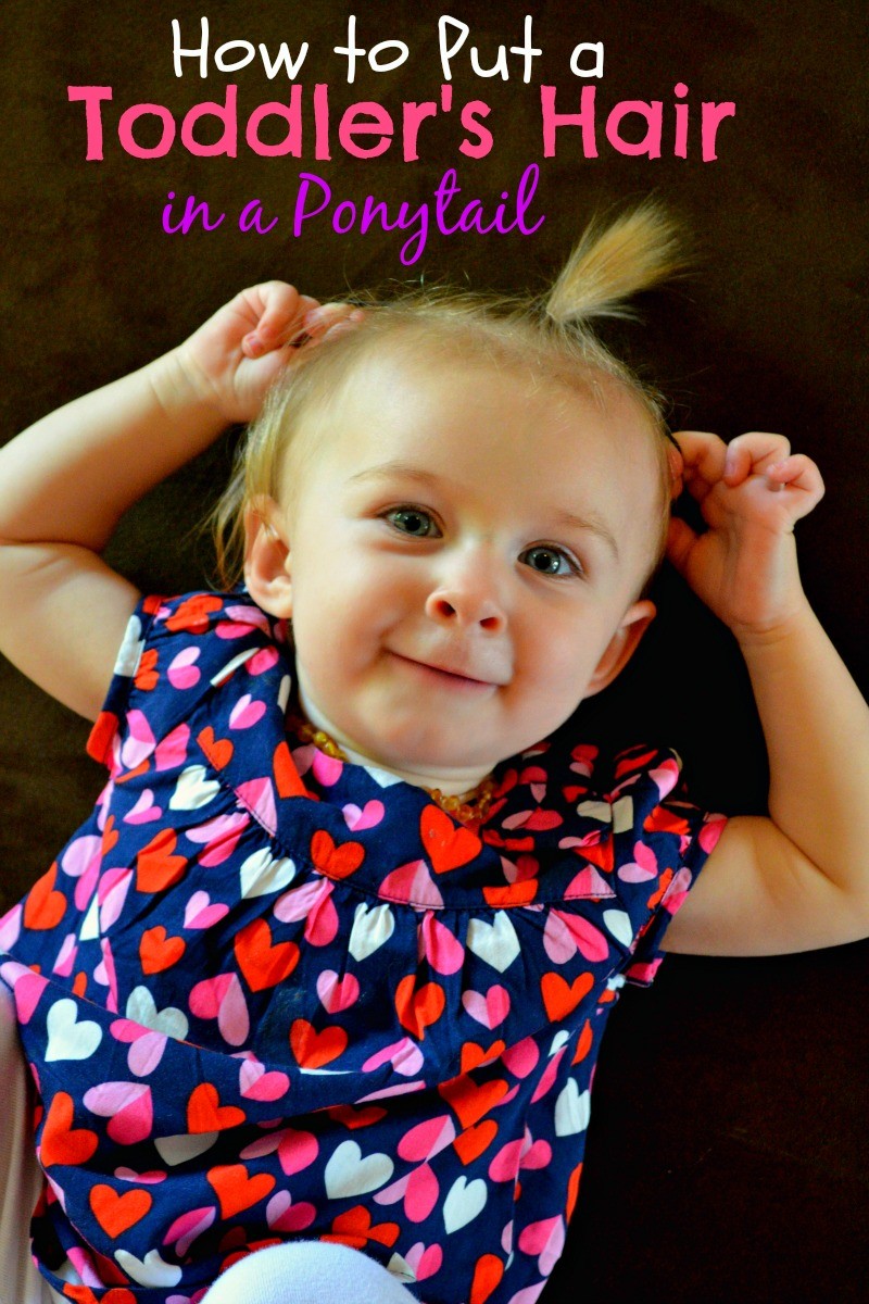 How to Put a Toddler's Hair in a Ponytail