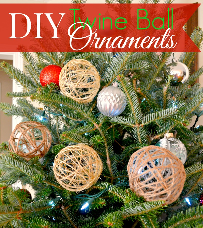 DIY Twine Ball Ornaments