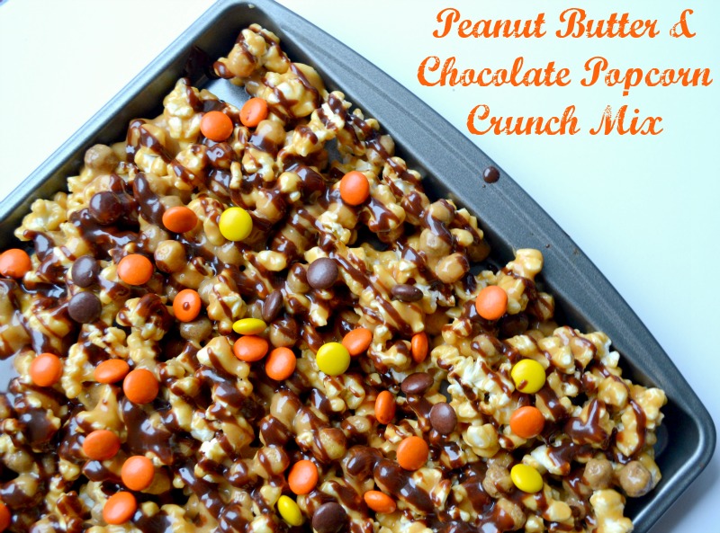 Peanut Butter & Chocolate Popcorn Crunch Mix