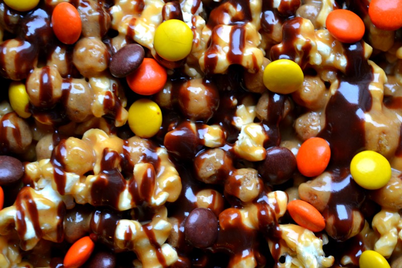 Peanut Butter & Chocolate Popcorn Crunch Mix