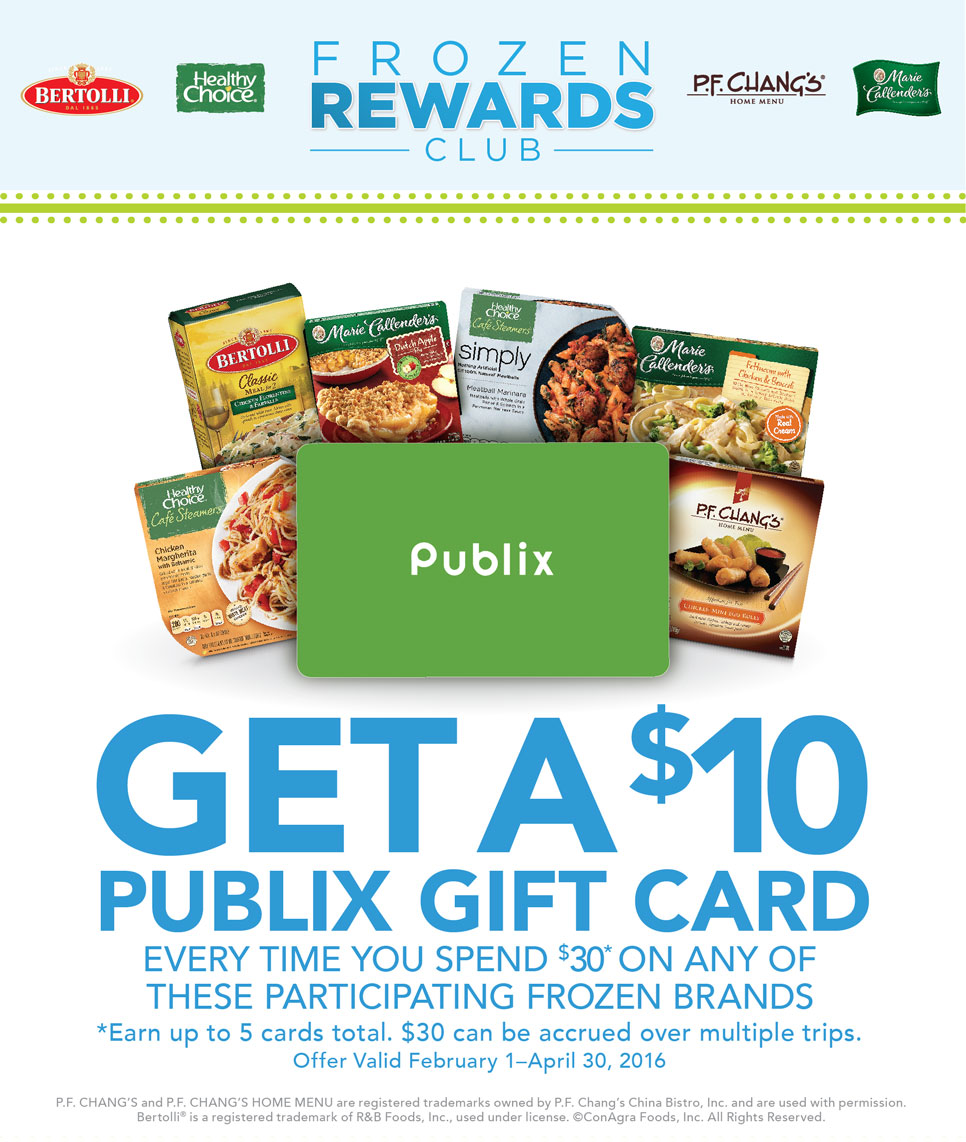 Frozen Rewards Club: Earn Up To $50 In Publix Gift Cards