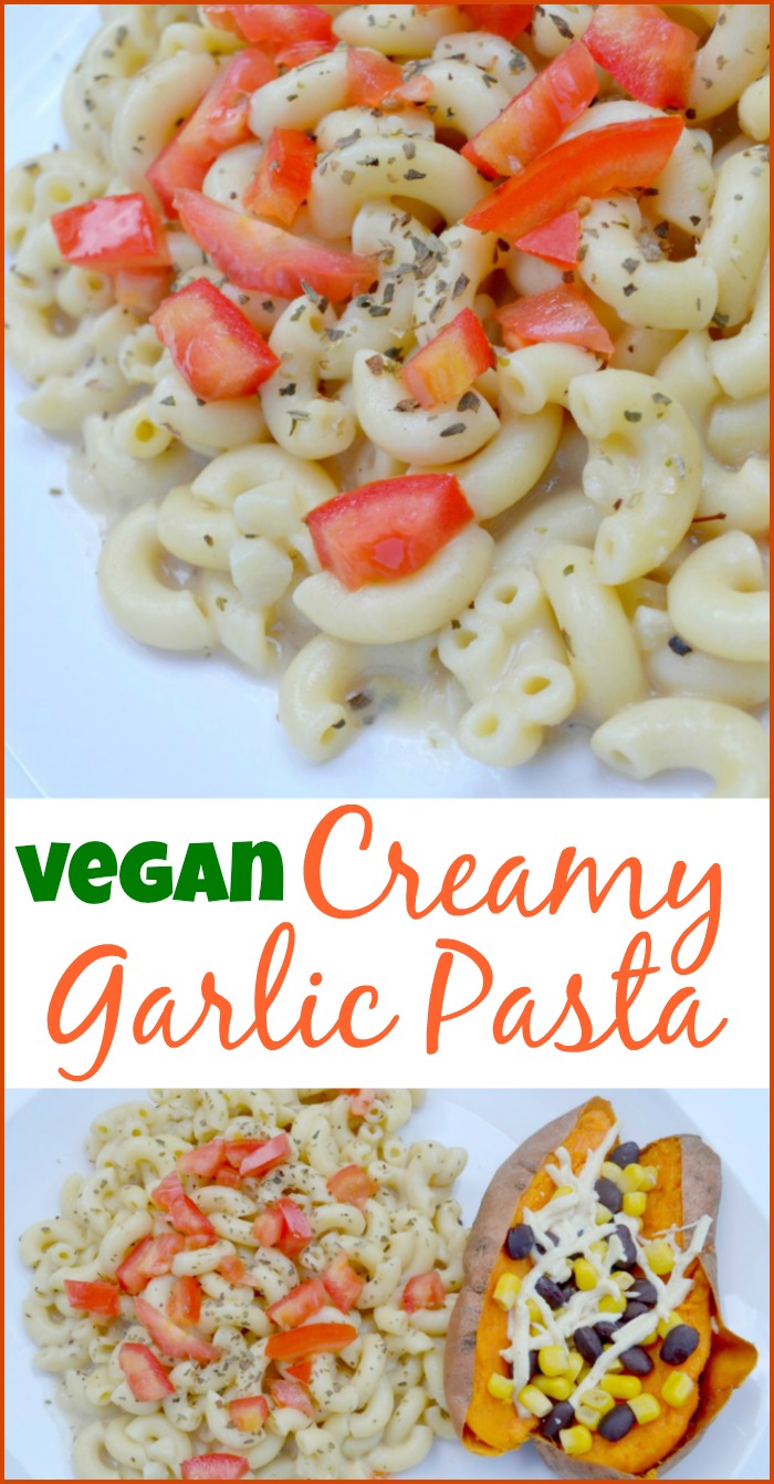 Vegan Creamy Garlic Pasta