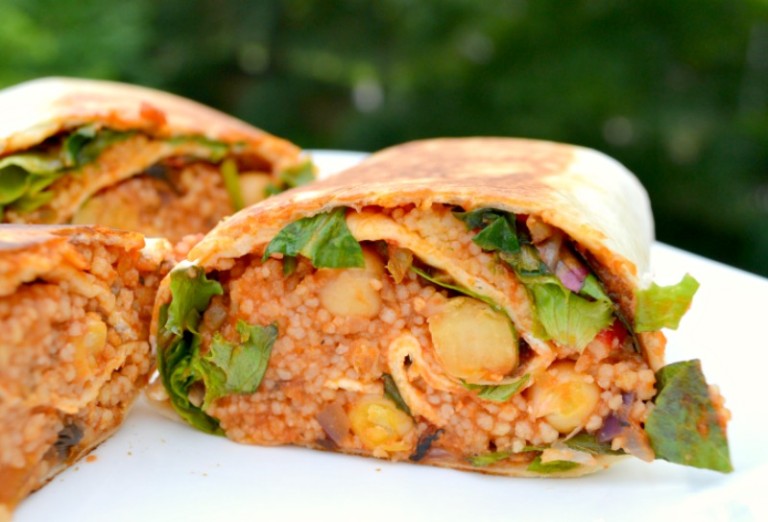 Delicious & Simple Vegan Couscous Wraps Miss Frugal Mommy