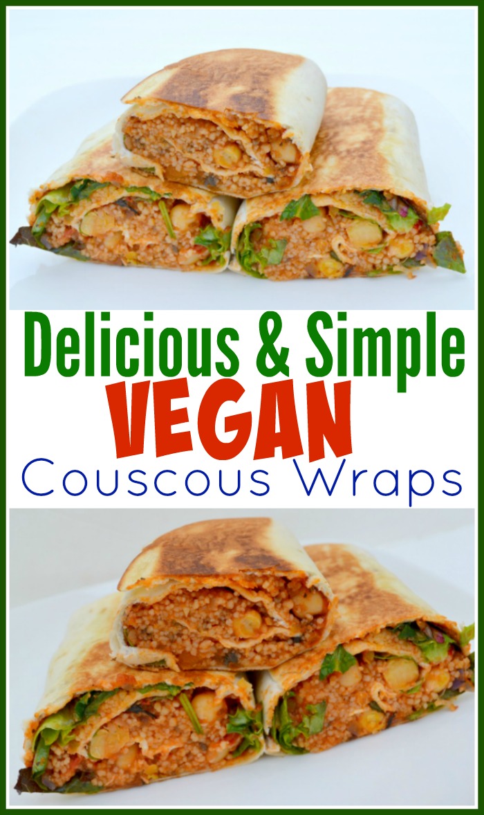 Delicious & Simple Vegan Couscous Wraps