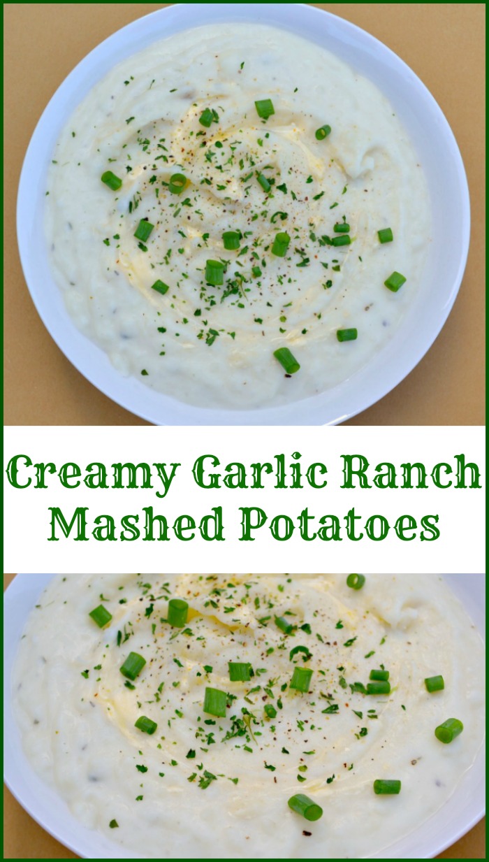 Creamy Garlic Ranch Mashed Potatoes