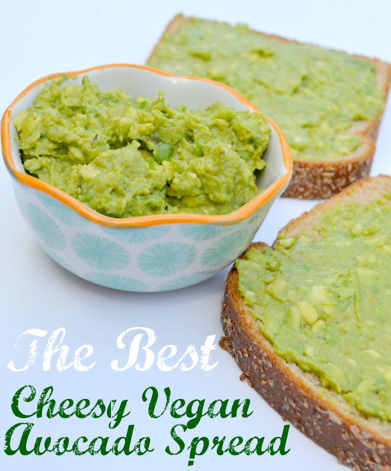 The Best Cheesy Vegan Avocado Spread