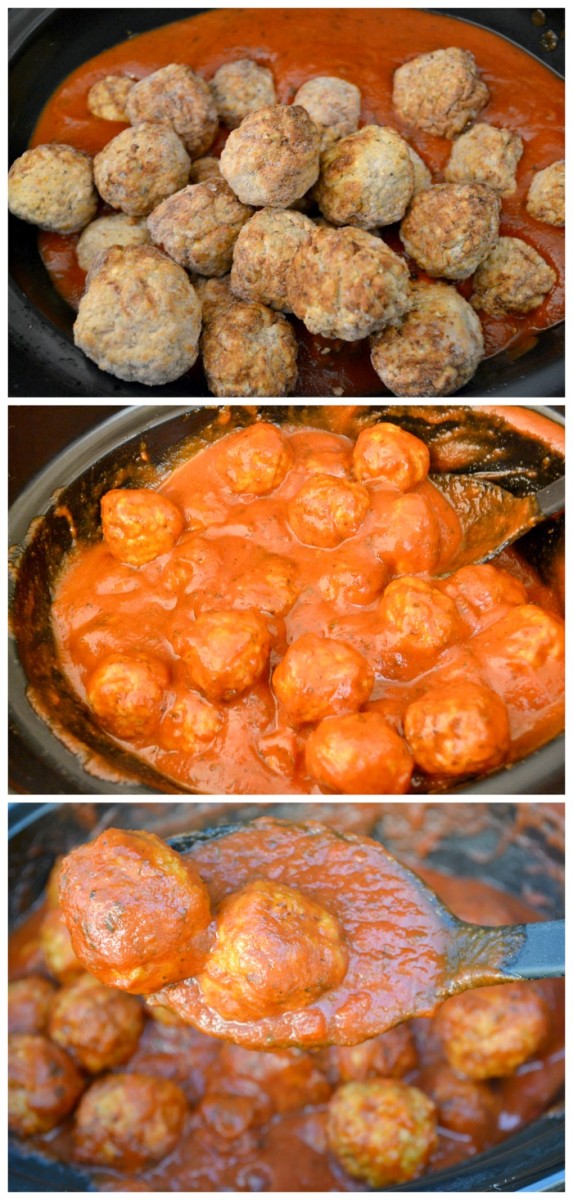 Easy Slow Cooker Meatball Subs