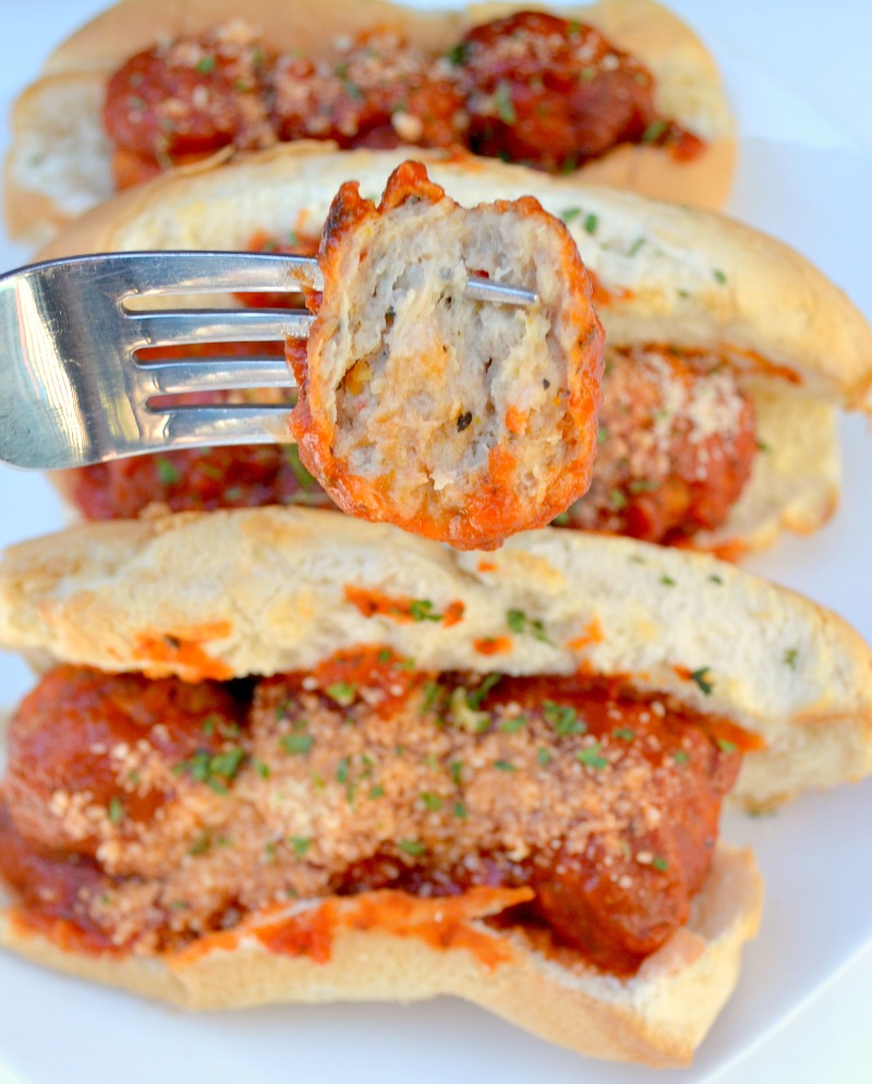 Easy Slow Cooker Meatball Subs
