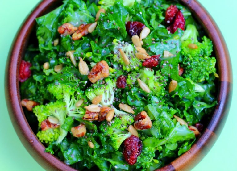 Simple Superfood Kale Salad Miss Frugal Mommy