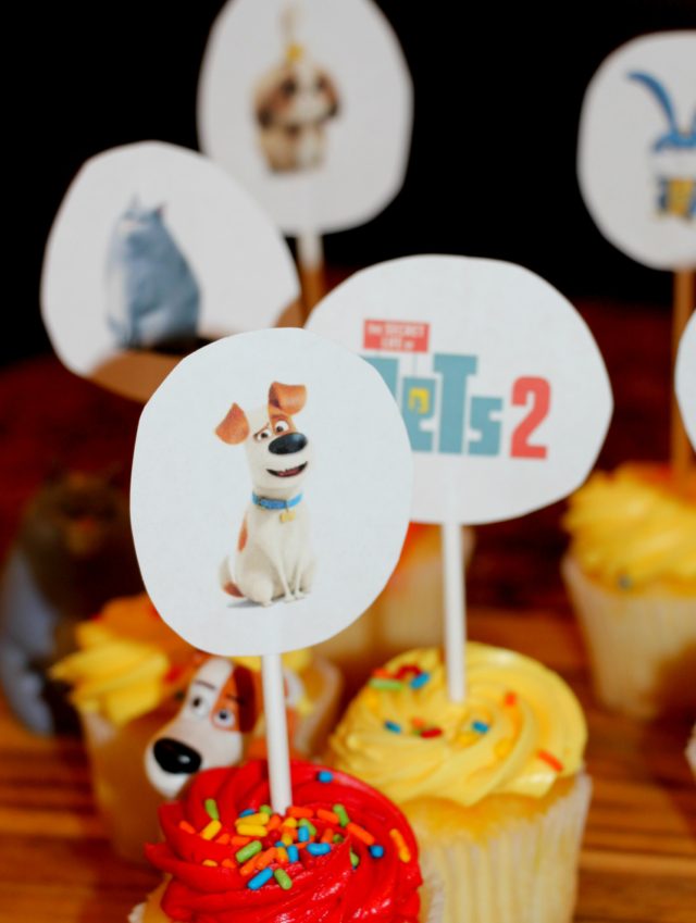 The Secret Life Of Pets 2 Cupcake Toppers (FREE PRINTABLE INCLUDED)