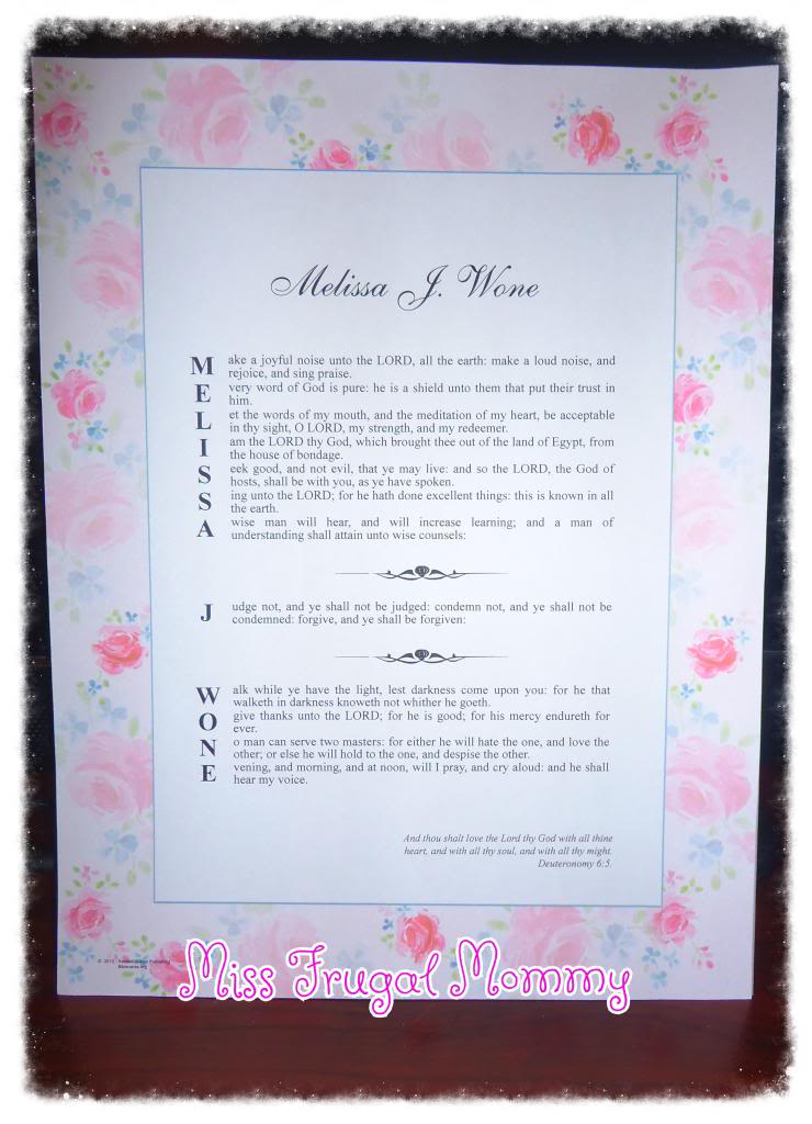 Your Name in Bible Verse Certificates Review