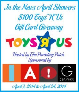 2014-04-03 In the News April Showers $100 ToysRUs Gift Card Giveaway (2)