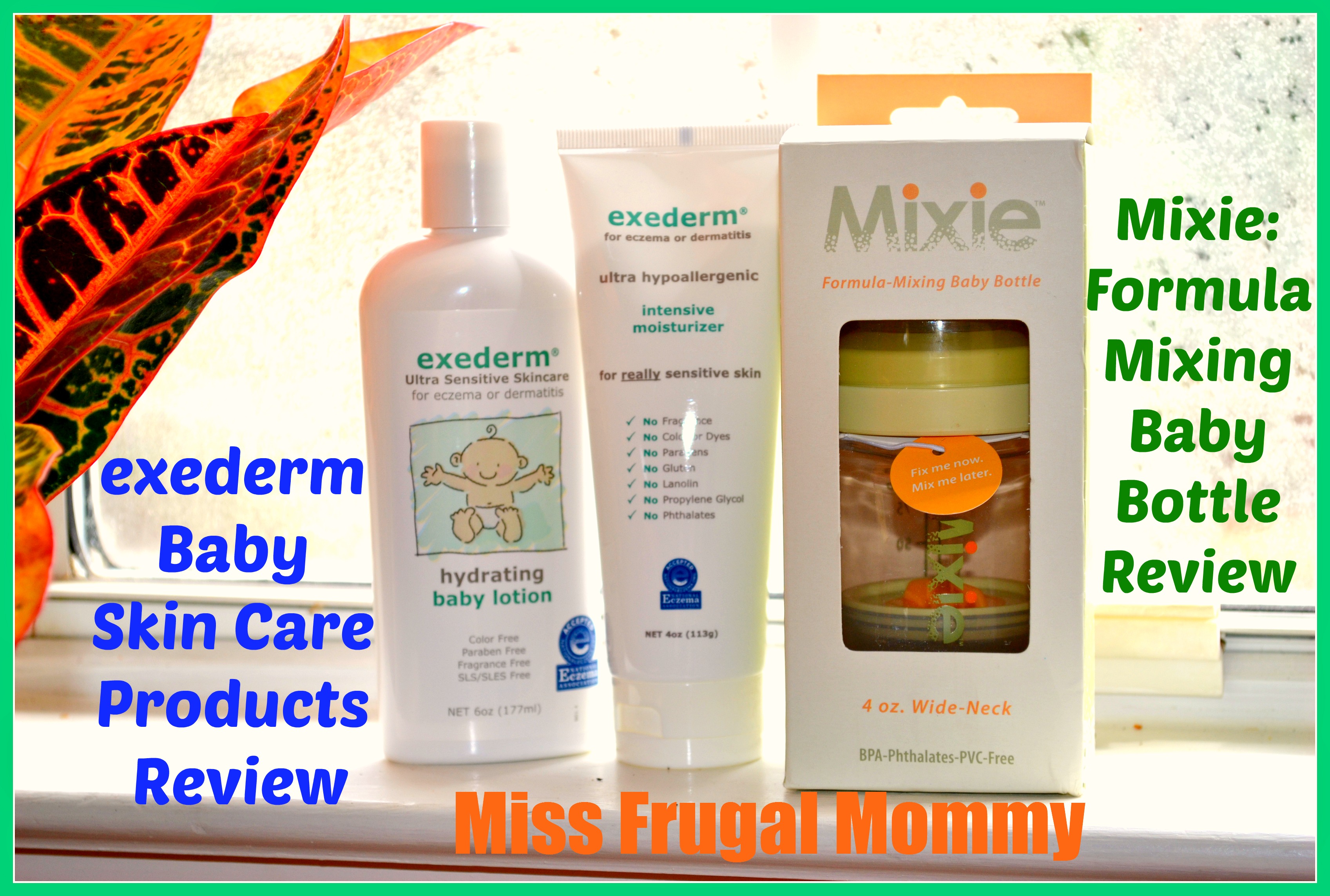 exederm Baby Skin Products & Mixie Bottle Review (Getting Ready For Baby Gift Guide)
