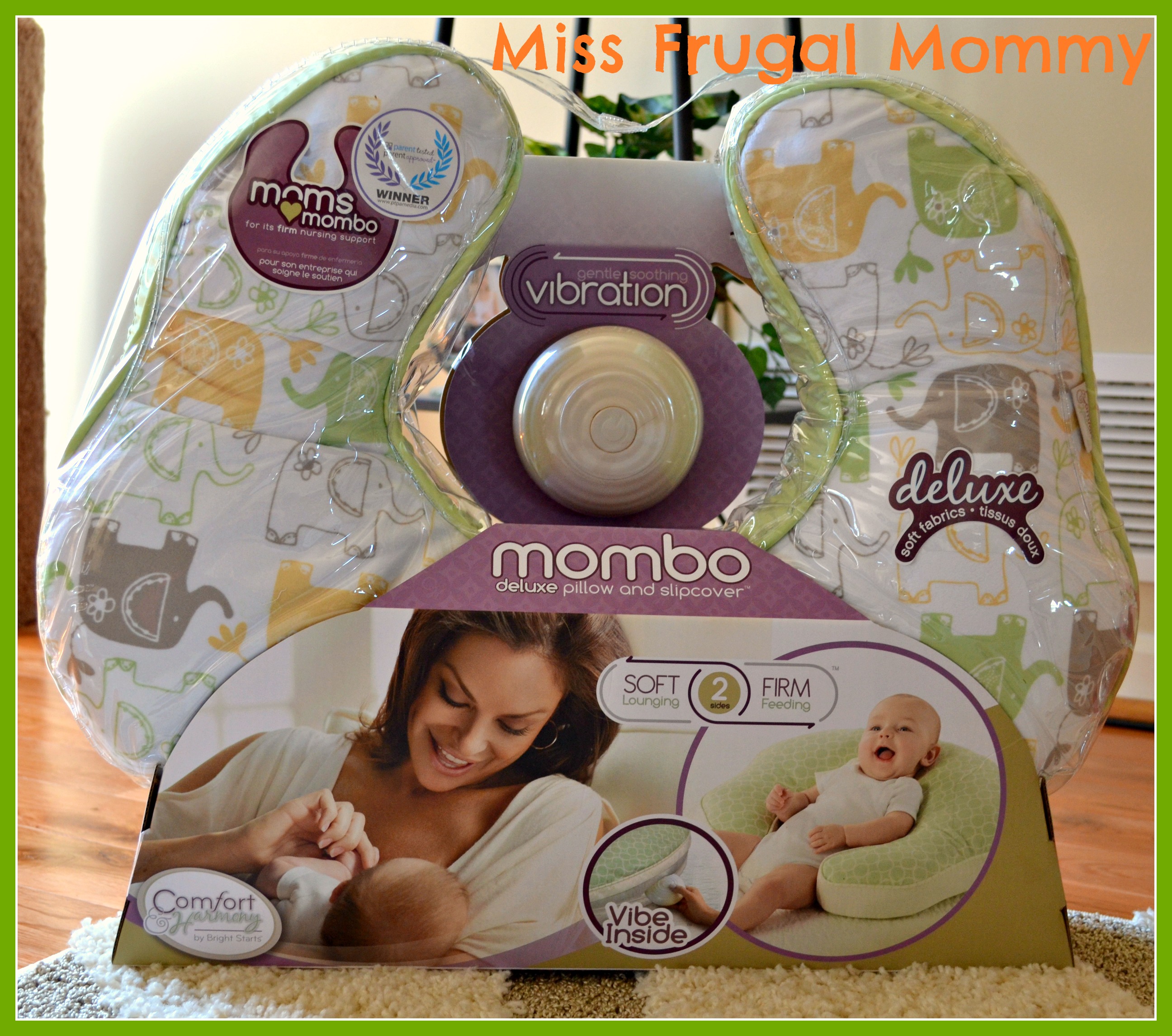 mombo Enchanting Elephants Deluxe Nursing Pillow (Getting Ready For Baby Gift Guide)