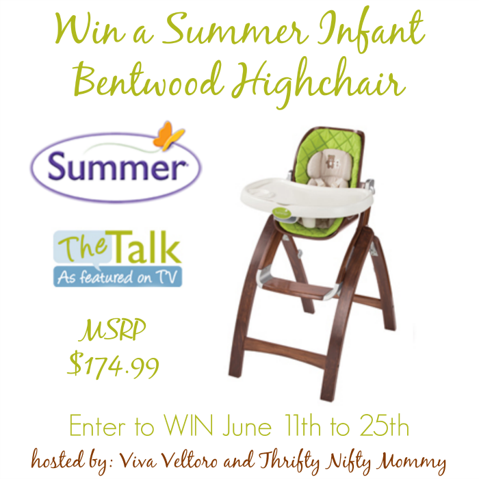 Summer Infant Bentwood Highchair Giveaway 