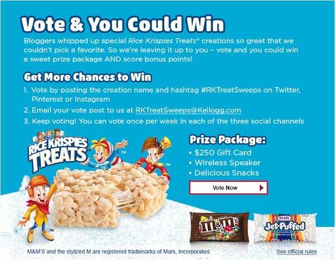  Enter To Win The Rice Krispies Treats Contest #KreateMyHappy 
