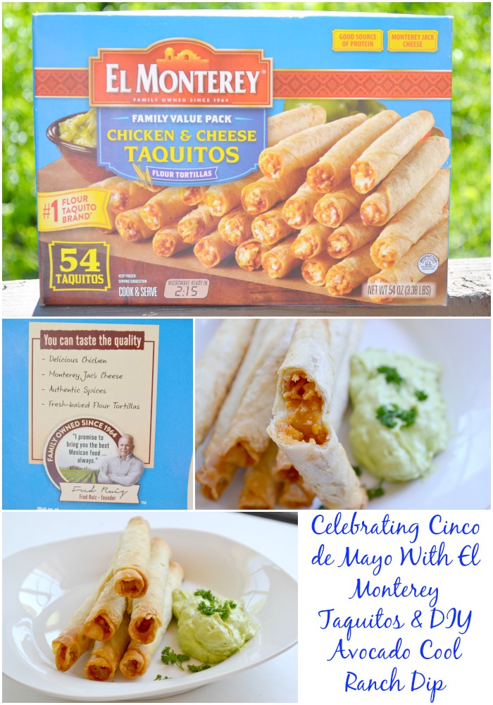Celebrating Cinco de Mayo With El Monterey Taquitos & DIY Avocado Cool Ranch Dip