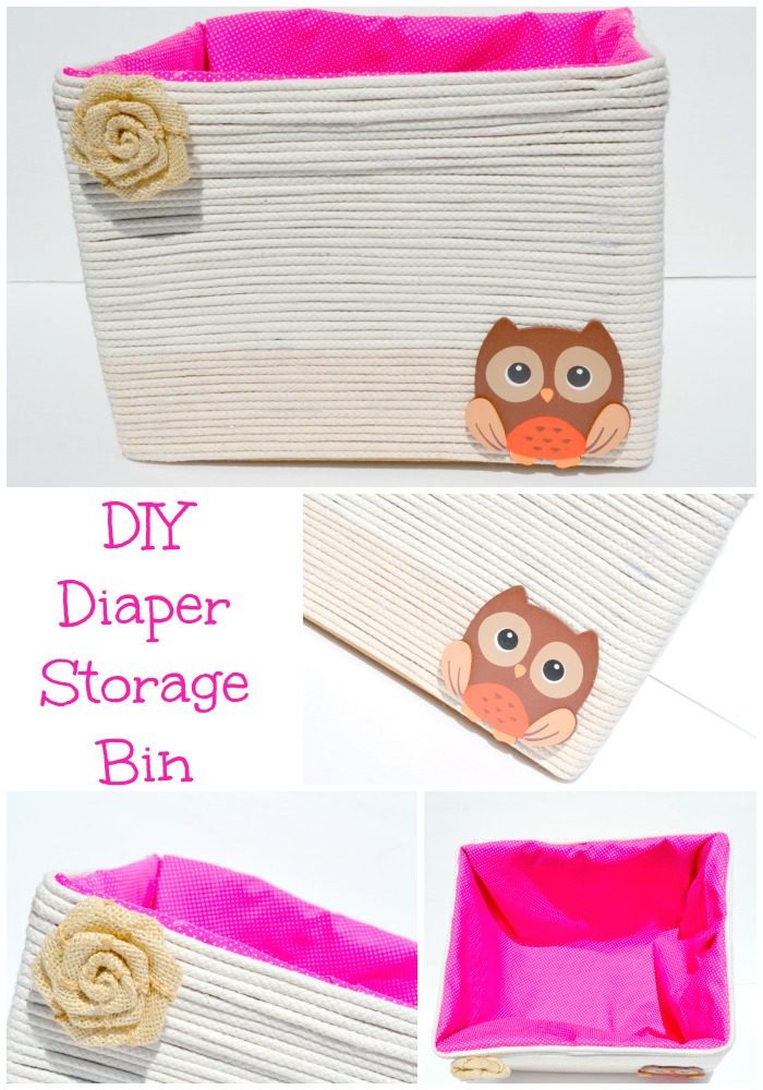 Be Prepared For Baby Diaper Blowouts With This DIY Diaper Storage Bin
