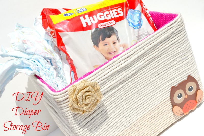 Be Prepared For Baby Diaper Blowouts With This DIY Diaper Storage Bin