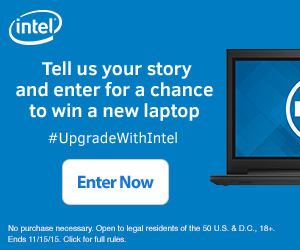 Enter to Win a Brand New Laptop #UpgradeWithIntel