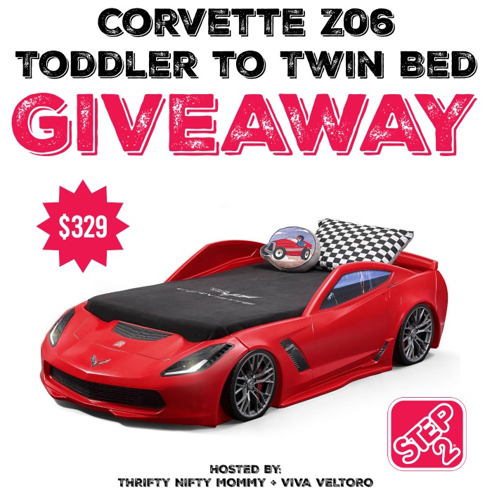 Step2 Corvette Z06 Toddler to Twin Bed Giveaway