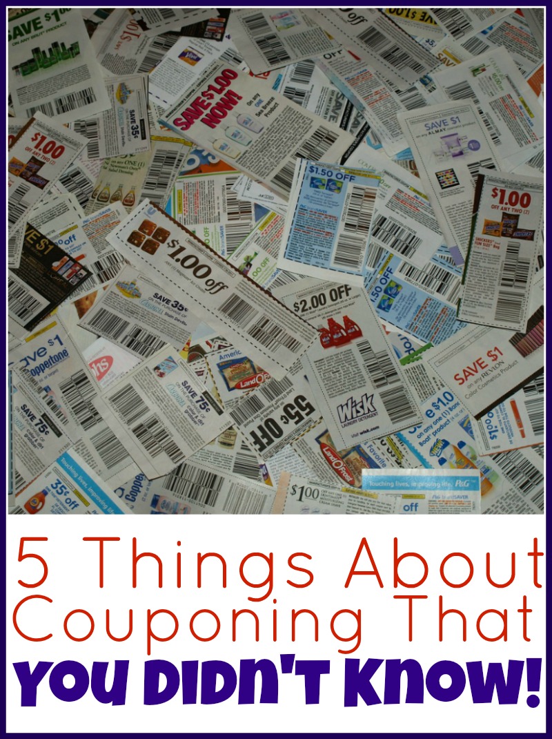 5 Things About Couponing That You Didn't Know!