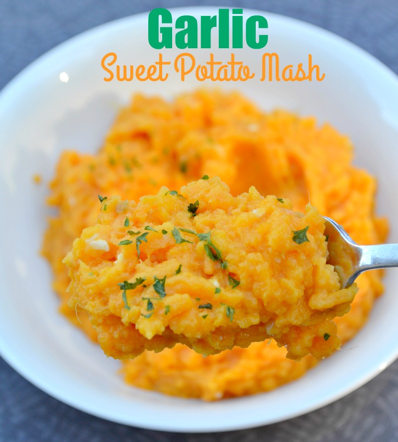 Garlic Sweet Potato Mash