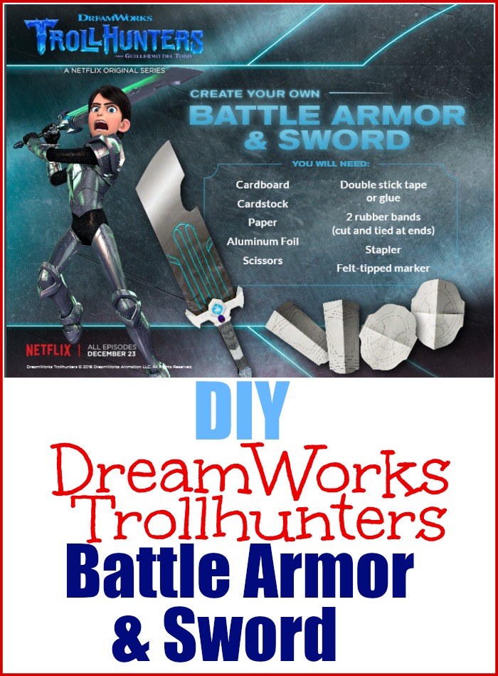 DIY DreamWorks Trollhunters Battle Armor & Sword