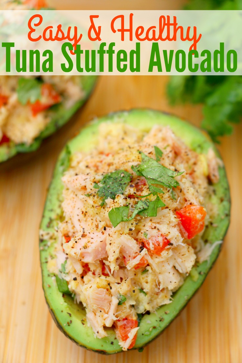 Easy Tuna Stuffed Avocado Recipe