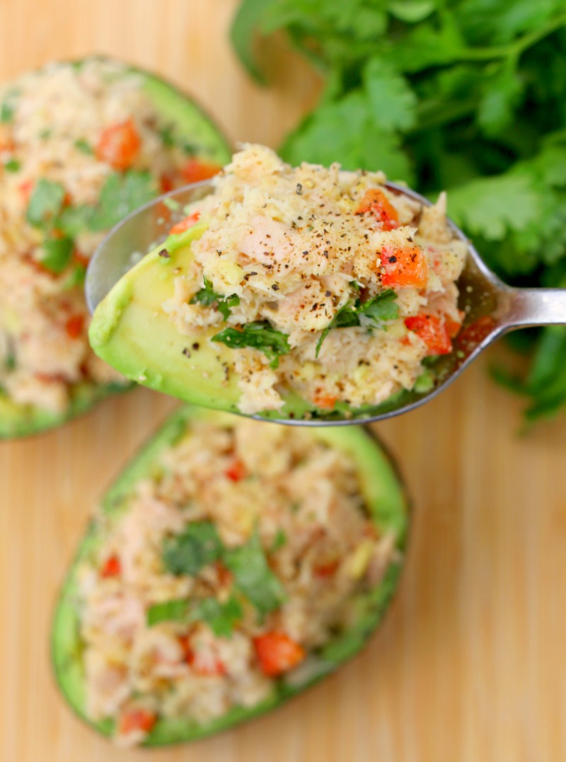 Easy & Healthy Tuna Stuffed Avocado