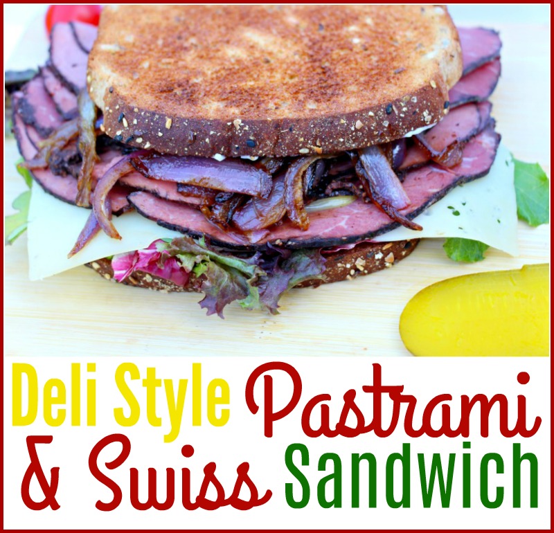 Deli Style Pastrami & Swiss Sandwich