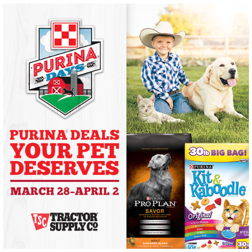Purina Days At Tractor Supply Co Is Going On Now! 